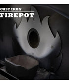 Cleveland Iron Works PSBF66W-CIW Bay Front Pellet Stove - 65lb. Hopper