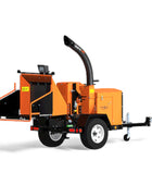 Crary Bearcat CH611DH 6 Inch Hydraulic Towable Wood Chipper - Kubota Diesel 24.8 HP Engine A