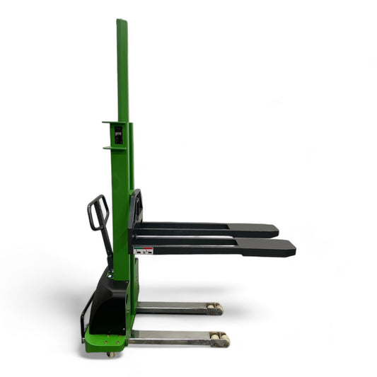 ELES10EA Semi Electric Self Loading Pallet Stacker 2204 lb + 51'' Capacity - CSA and UL Certified