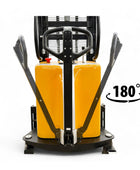 EMS1035 - Semi Electric Thin Leg Stacker 1000 kg (2204 lbs) + 138'' Capacity