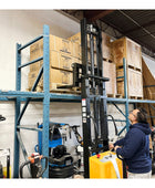 EMS1035W - Semi Electric Wide Leg Stacker 1000 kg (2204 lbs) + 138'' Capacity - CSA and UL Certified