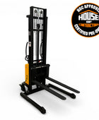 HOC EMS1035W Semi Electric Wide Leg Stacker - 1000 kg (2204 lbs), 138 Inch Capacity, CSA and UL Certified A