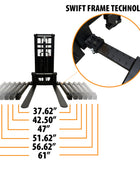 EMS1520W - Apilador semieléctrico de patas anchas de 1500 kg (3307 lb) + capacidad de 78'' - Certificación CSA y UL