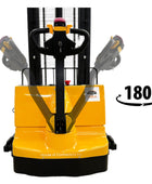 ESC12M33 - Electric Wide Leg Pallet Stacker 1200 kg (2640 lbs) / 1500 kg (3307 lbs) + 130'' Capacity