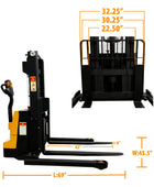 ESC15M20 - Electric Wide Leg Pallet Stacker 1500 kg (3307 lbs) + 79