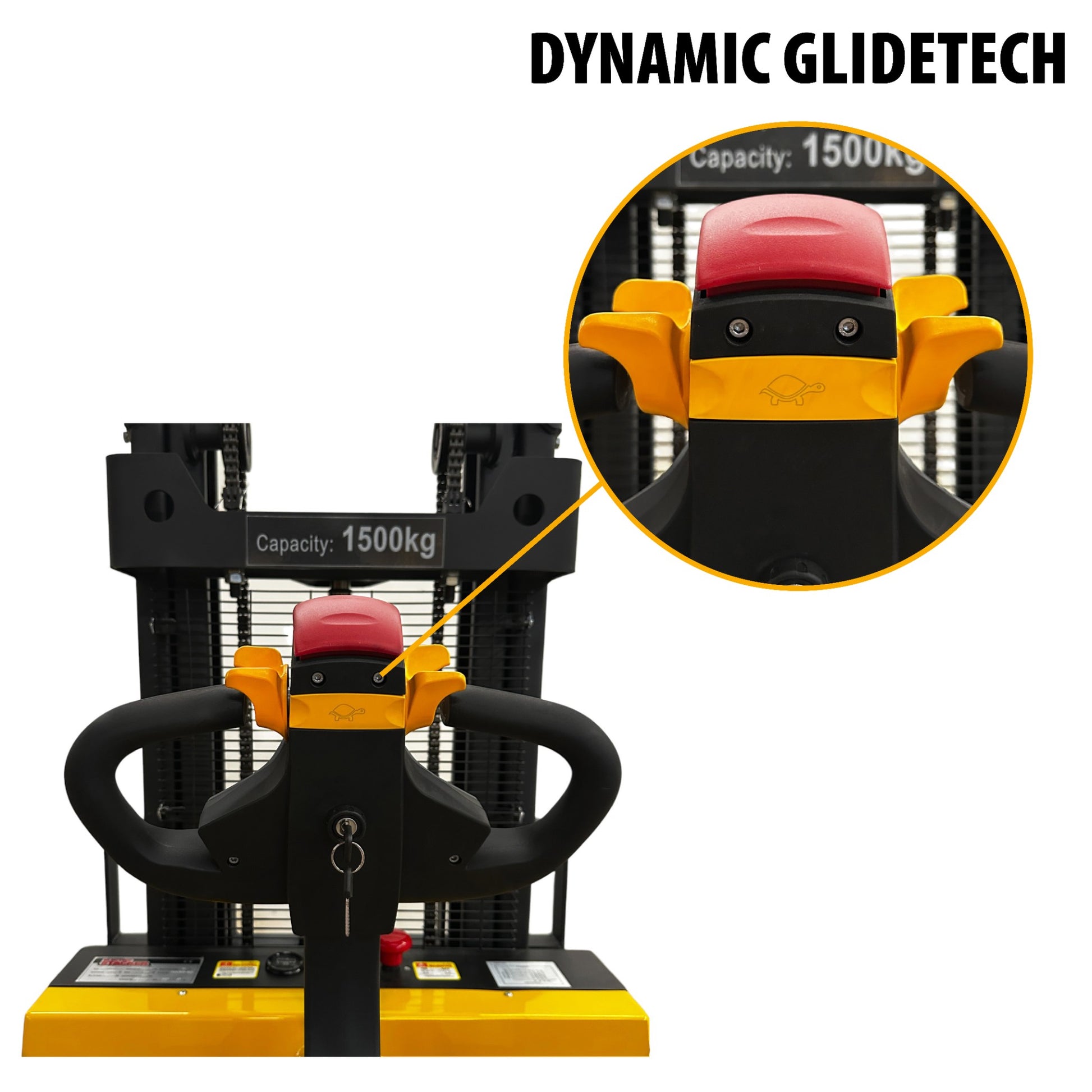 ESC15M20 - Electric Wide Leg Pallet Stacker 1500 kg (3307 lbs) + 79" Capacity - CSA and UL Certified