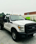 2012 Ford F-350 Flatbed Truck with Drop-Down Side Rails and Hydraulic Liftgate C