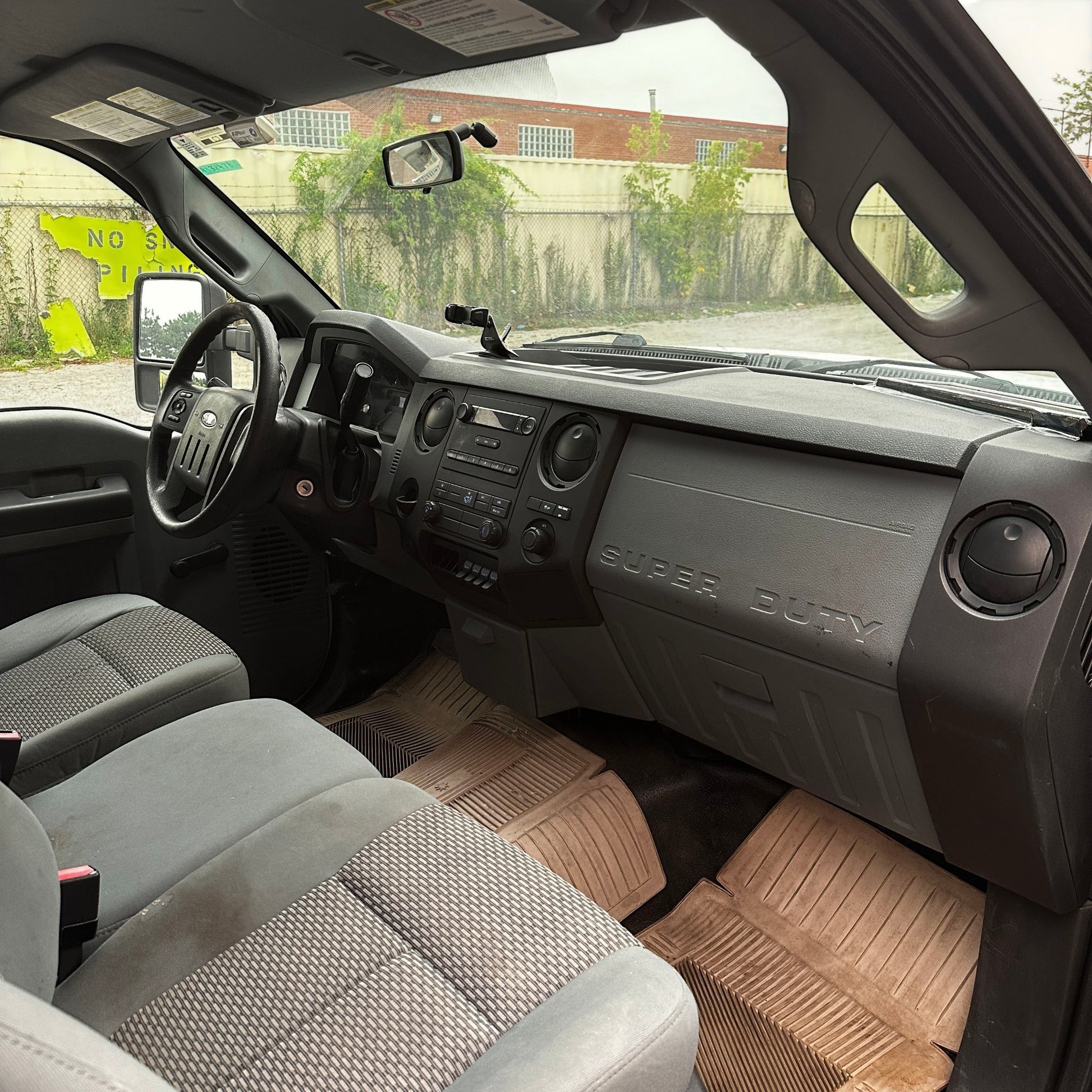2012 Ford F-350 Flatbed Truck with Drop-Down Side Rails and Hydraulic Liftgate U