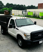 2012 Ford F-350 Flatbed Truck with Drop-Down Side Rails and Hydraulic Liftgate I