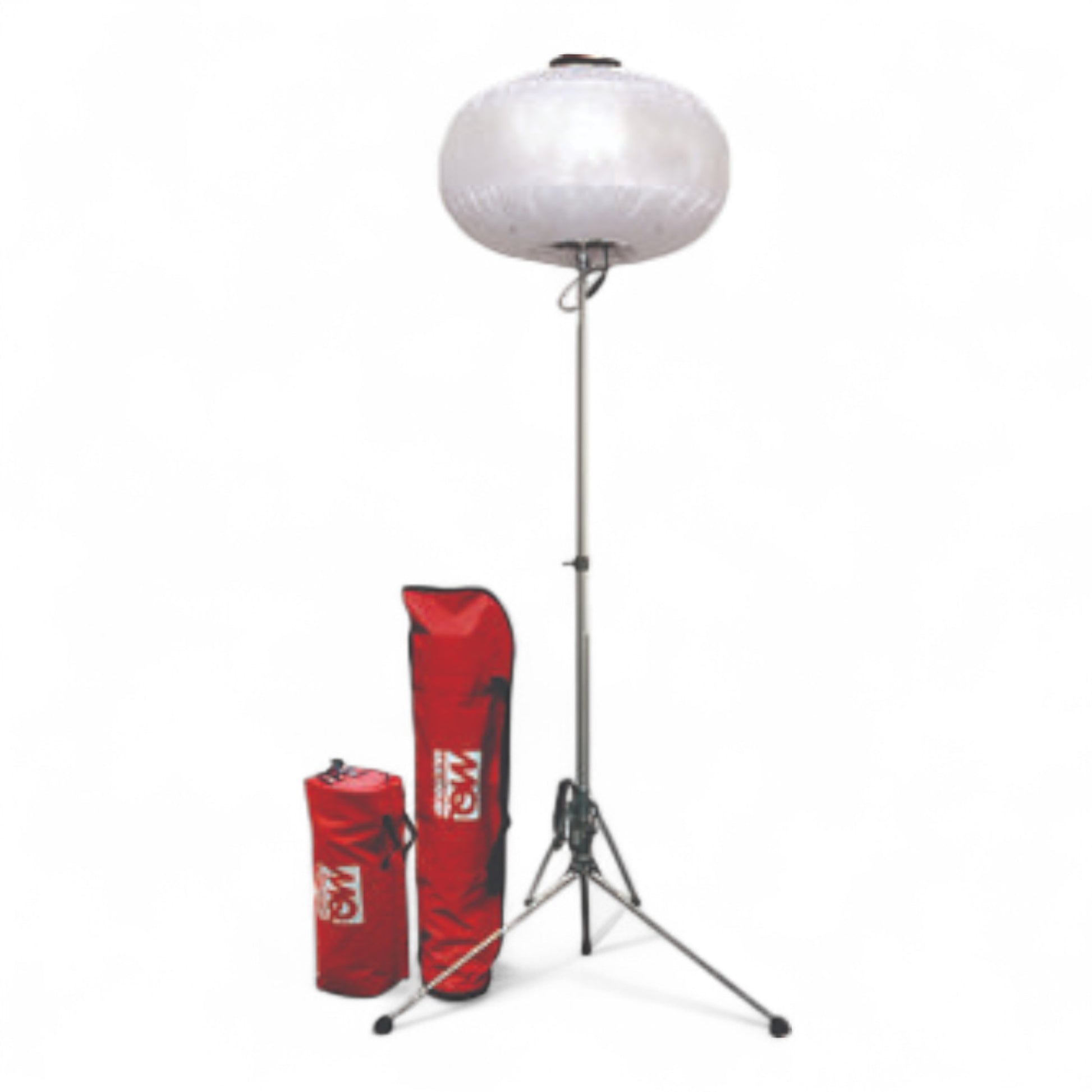 Multiquip GB12BW 400 W metal-halide diffuser balloon light with 34,000 lm output, 360 degree glare-free illumination