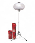 Multiquip GB12BW 400 W metal-halide diffuser balloon light with 34,000 lm output, 360 degree glare-free illumination