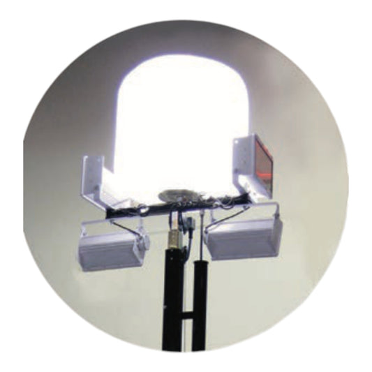 Multiquip GB2000 2 000 W metal halide diffuser balloon light, 220 000 lumens, 360 degree coverage