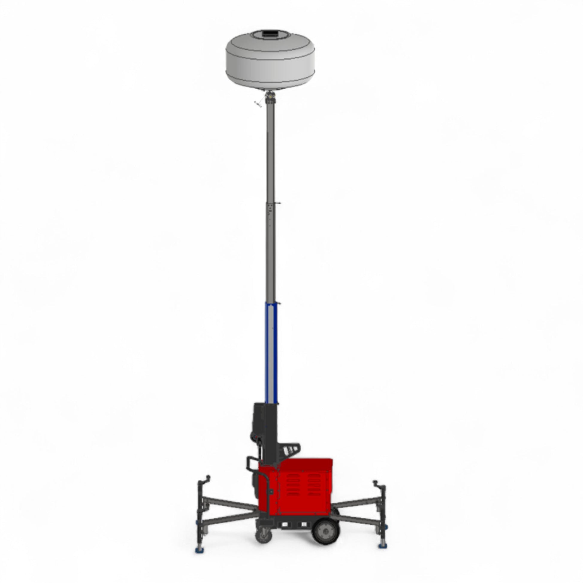 Multiquip GBBAT8BM battery-powered 800 W LED balloon light cart by House of Contractors Inc, emission-free, silent 110 000-lumen output