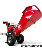 HOC GS650PRO Honda GX200 6.5 HP 4 Inch Commercial Towable Wood Chipper | AISI 4140 Steel Drum | Assembled In North America B