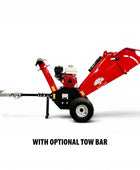 HOC GS650PRO Honda GX200 6.5 HP 4 Inch Commercial Towable Wood Chipper | AISI 4140 Steel Drum | Assembled In North America F