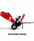 HOC GS650PRO Honda GX200 6.5 HP 4 Inch Commercial Towable Wood Chipper | AISI 4140 Steel Drum | Assembled In North America H