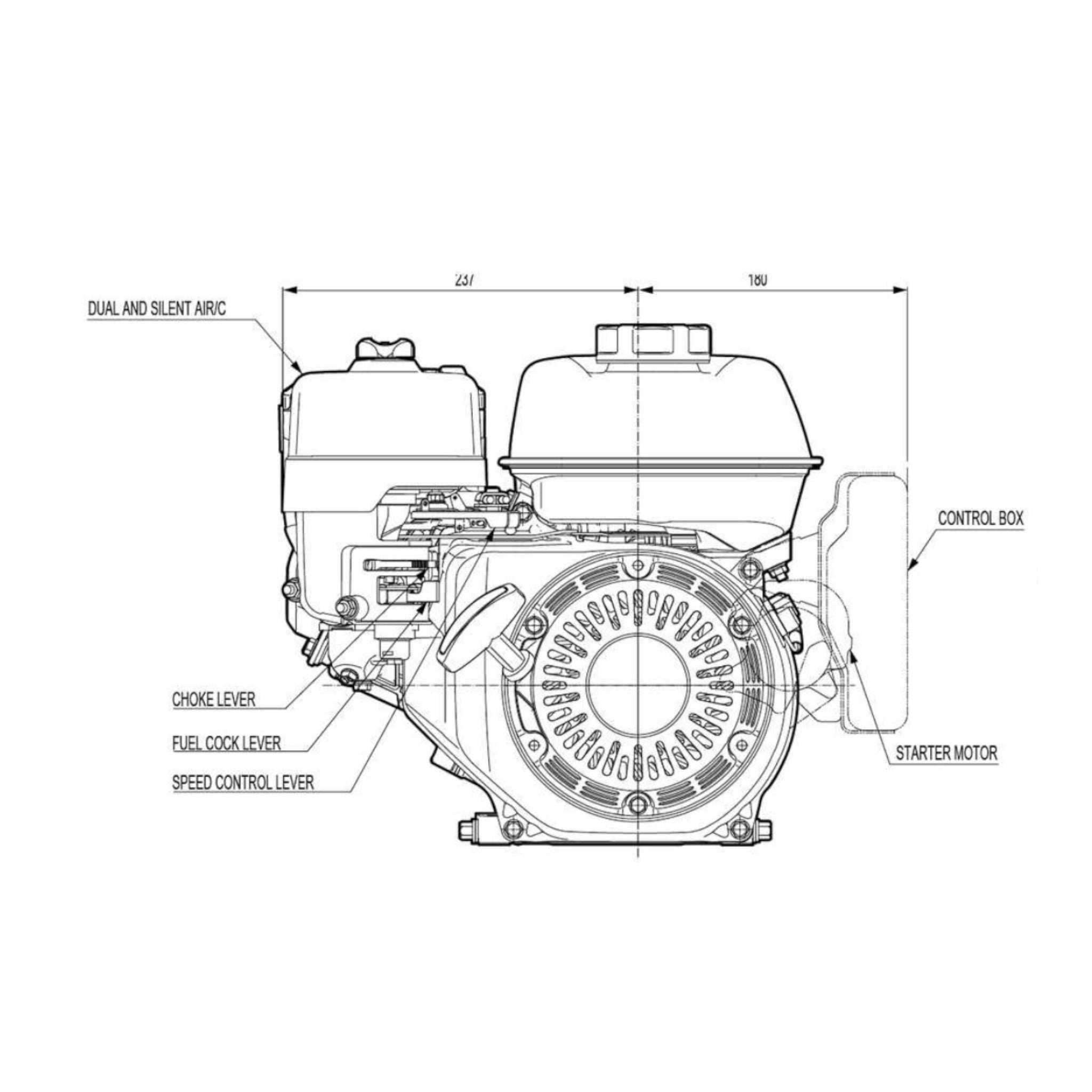 Honda GX160 5.5 HP Engine — House Of Contractors Inc.
