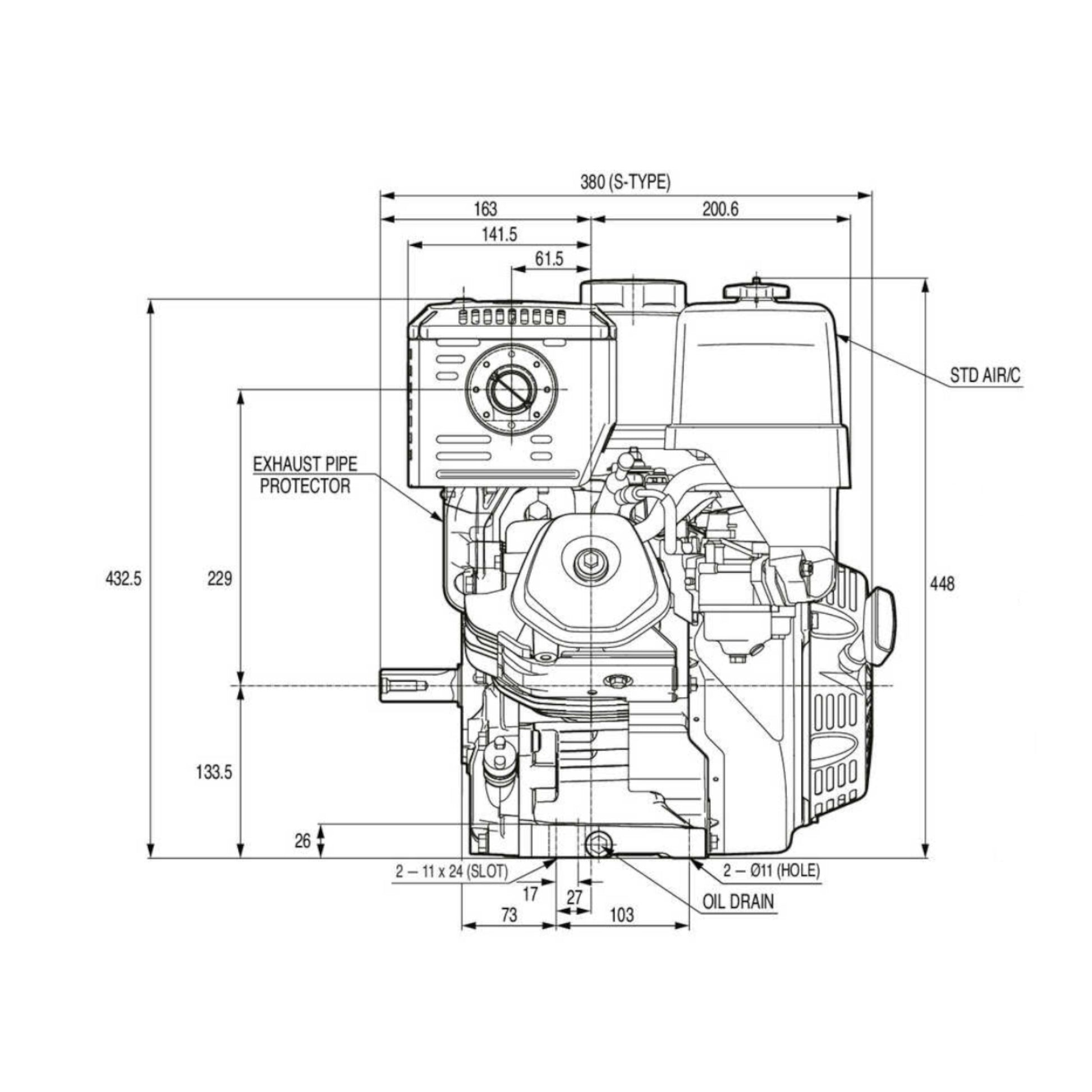 Honda GX390 13 HP Engine