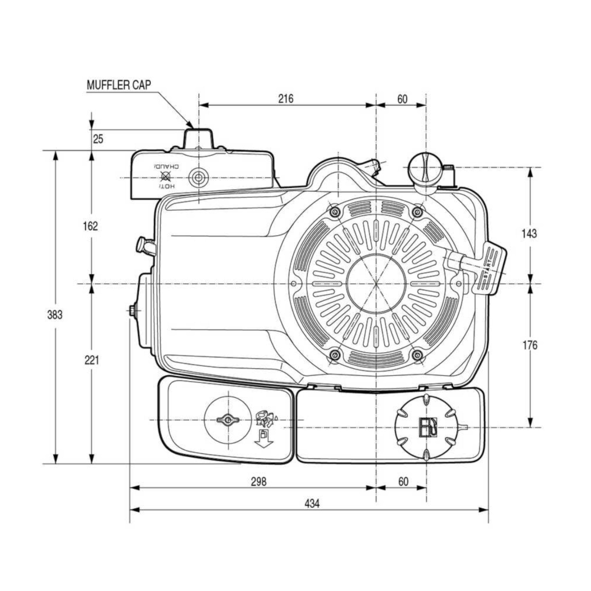 Honda GXV390 11 HP Engine — House Of Contractors Inc.