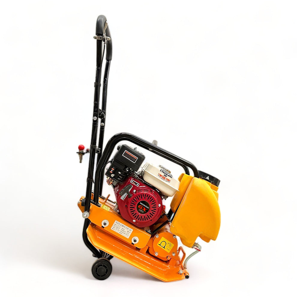 Compactor Wheel Kits HC60 14 Inch Commercial Plate Compactor – Honda GX160, Wheel Kit, Water ...