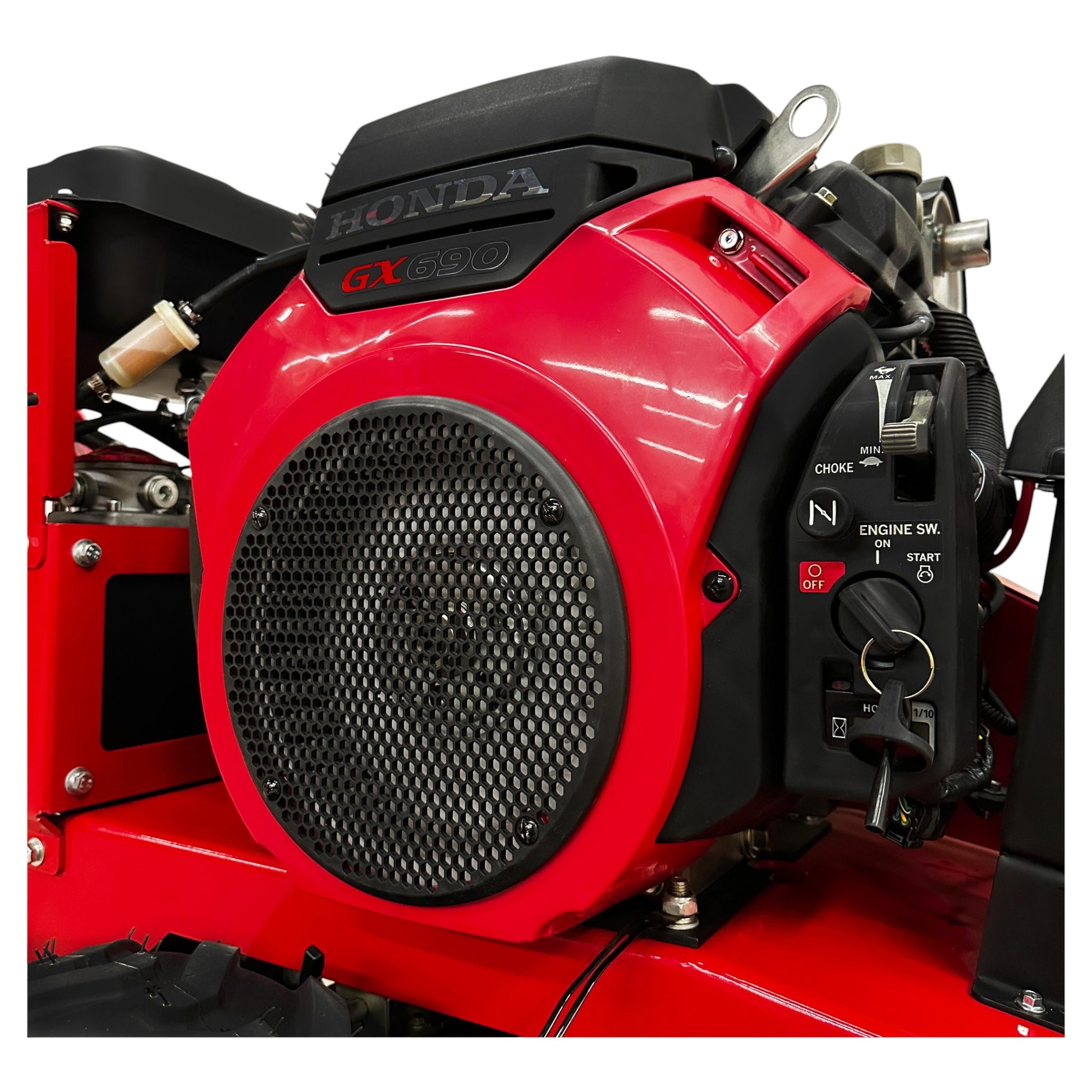 HOC911 Self Propelled Swivel Head Stump Grinder with Honda GX690 22.1 HP Electric Start engine, 18-inch above-ground grinding depth, and 12 Tungsten Carbide Teeth – House of Contractors Inc.