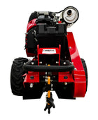 HOC911 Self Propelled Swivel Head Stump Grinder with Honda GX690 22.1 HP Electric Start engine, 18-inch above-ground grinding depth, and 12 Tungsten Carbide Teeth – House of Contractors Inc.