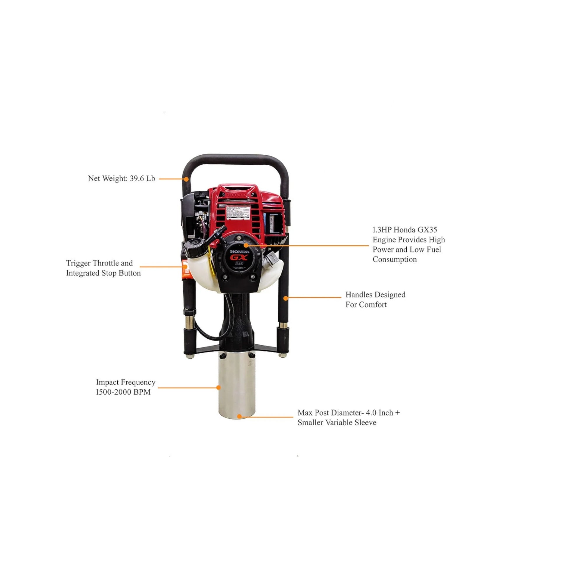 Controlador de orificios para postes Honda DPD100