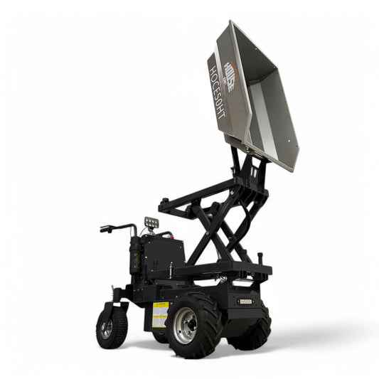 HOCE50HT Electric Dumper Buggy - Hydraulic Tipping, 500 Kg (1102 Lb) Load Capacity, 55.12 Inch Height, 120V A