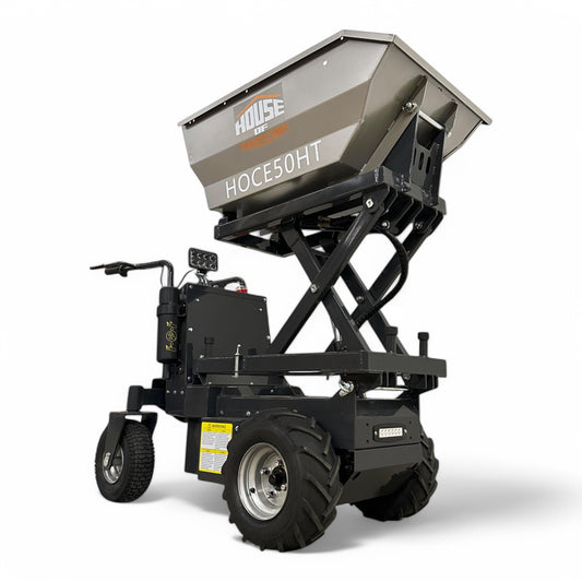 HOCE50HT Electric Dumper Buggy - Hydraulic Tipping, 500 Kg (1102 Lb) Load Capacity, 55.12 Inch Height, 120V B