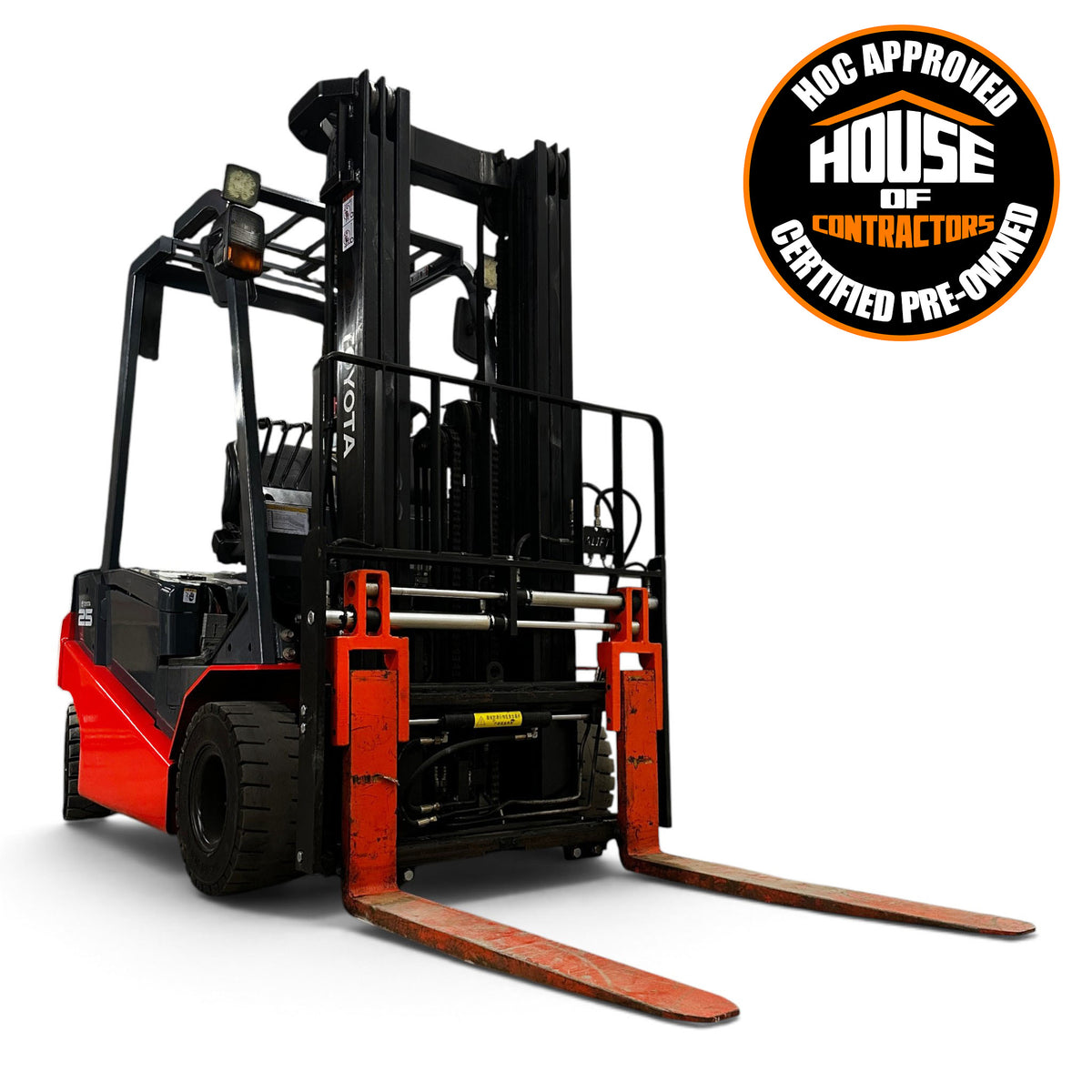 Toyota 8FBN25 4 Wheel Electric Forklift, 5500 lb (2494.74 kg), 185" Capacity A