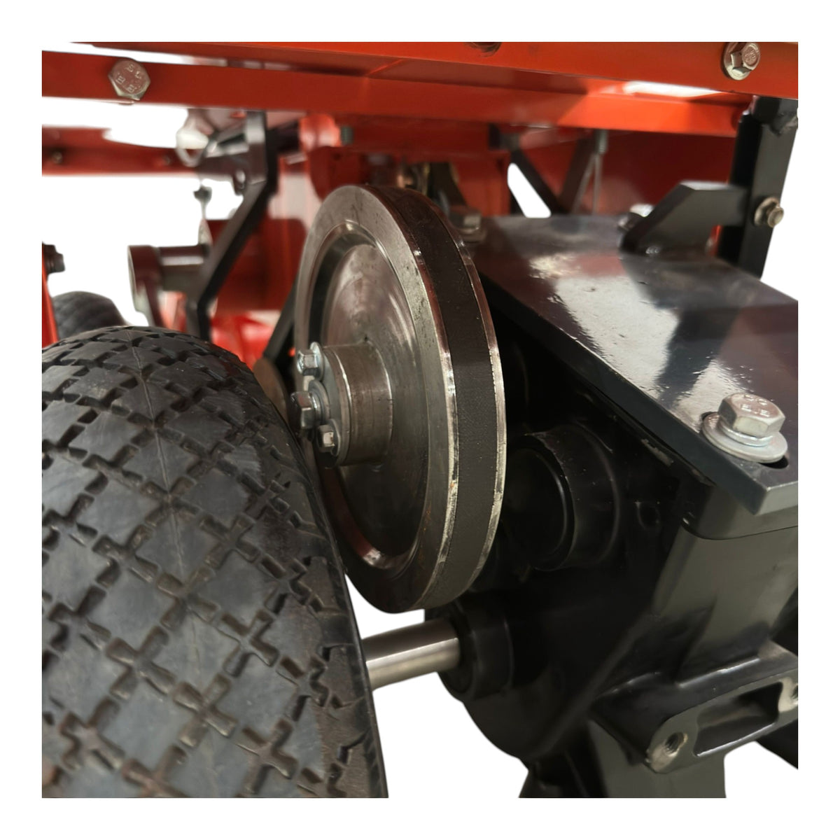 HOC HOCSC65 12 Inch Gasoline Sod Cutter | Honda GX200 6.5 HP | Recoil Start | 6-Position Cutting Depth | Self-Propelled Walk-Behind Sod Cutter