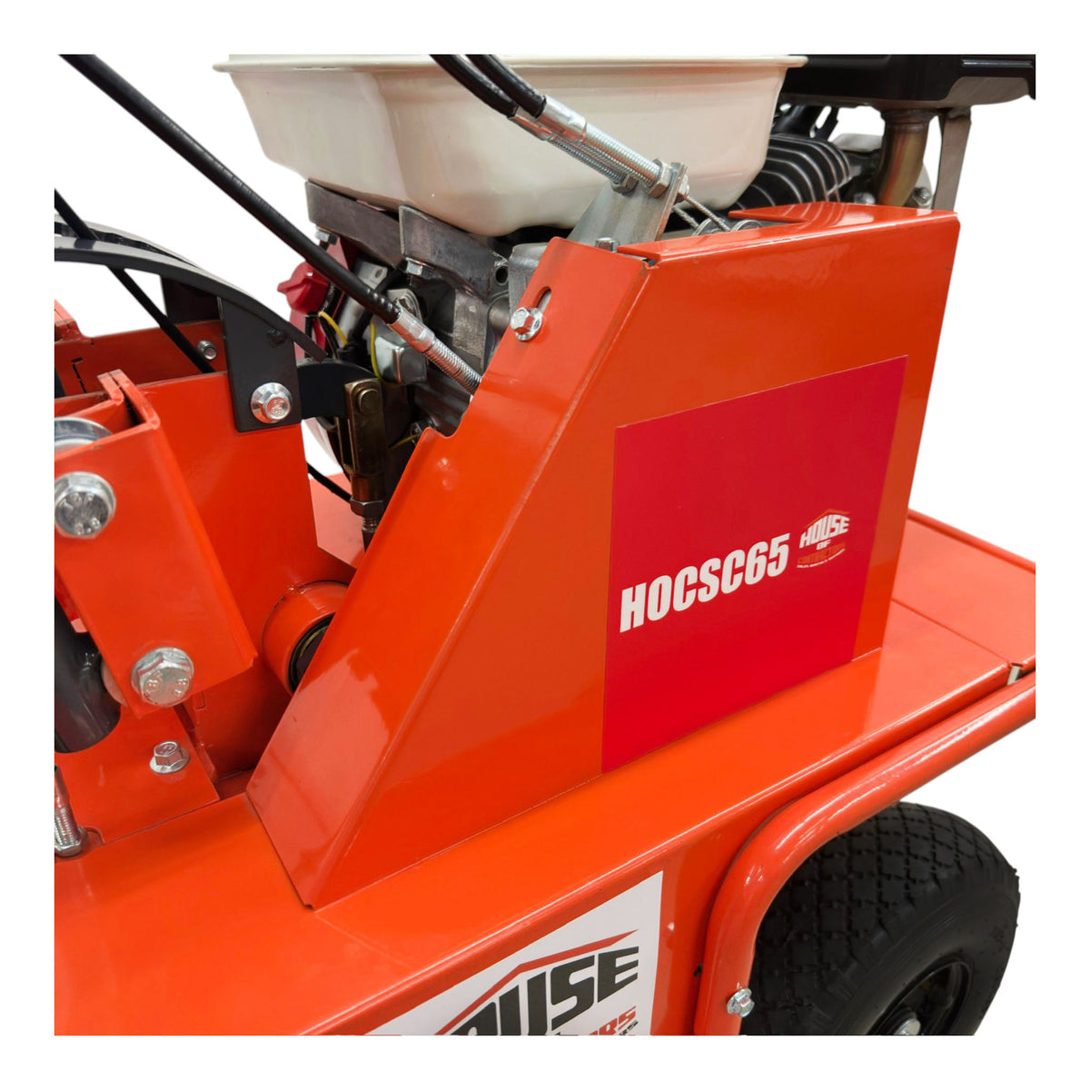 HOC HOCSC65 12 Inch Gasoline Sod Cutter | Honda GX200 6.5 HP | Recoil Start | 6-Position Cutting Depth | Self-Propelled Walk-Behind Sod Cutter
