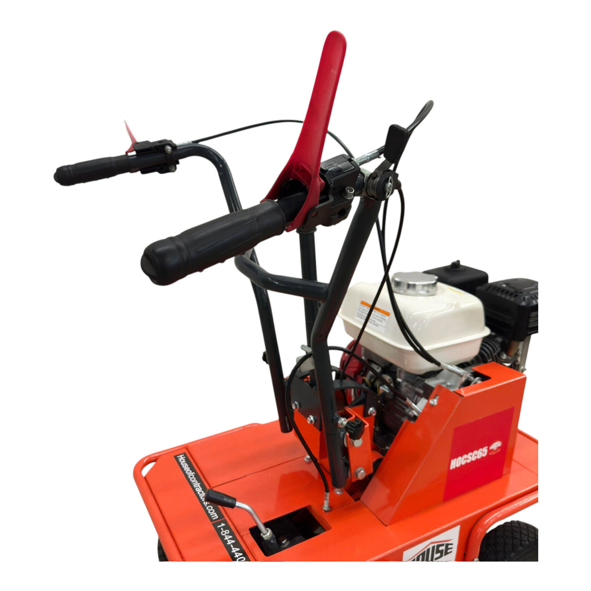 HOC HOCSC65 12 Inch Gasoline Sod Cutter | Honda GX200 6.5 HP | Recoil Start | 6-Position Cutting Depth | Self-Propelled Walk-Behind Sod Cutter