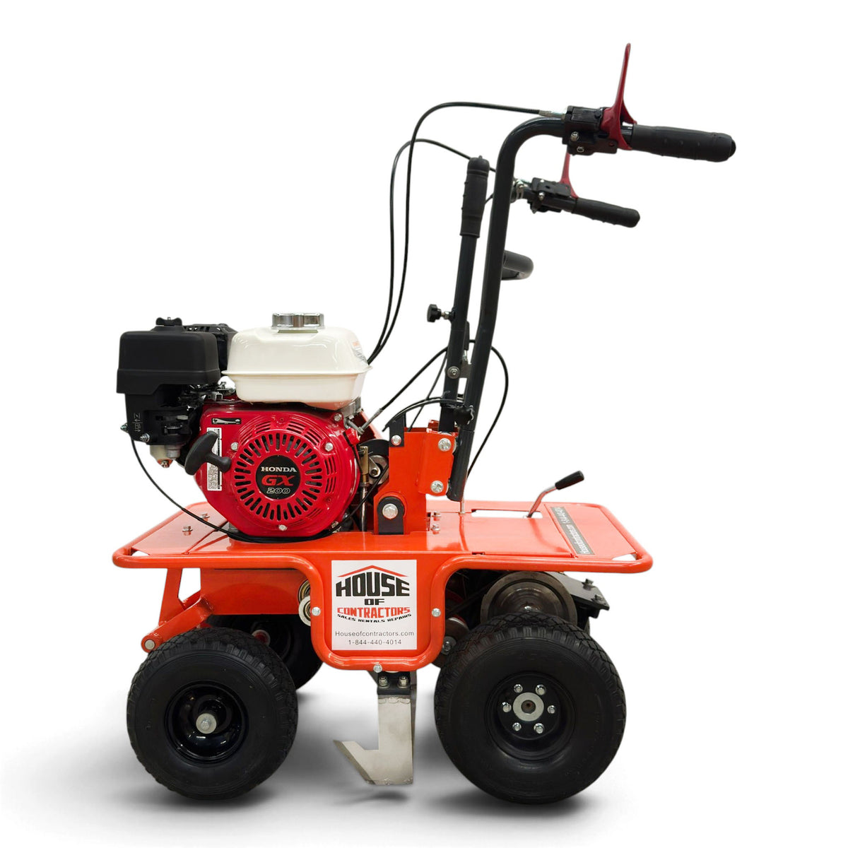 HOC HOCSC65 12 Inch Gasoline Sod Cutter | Honda GX200 6.5 HP | Recoil Start | 6-Position Cutting Depth | Self-Propelled Walk-Behind Sod Cutter