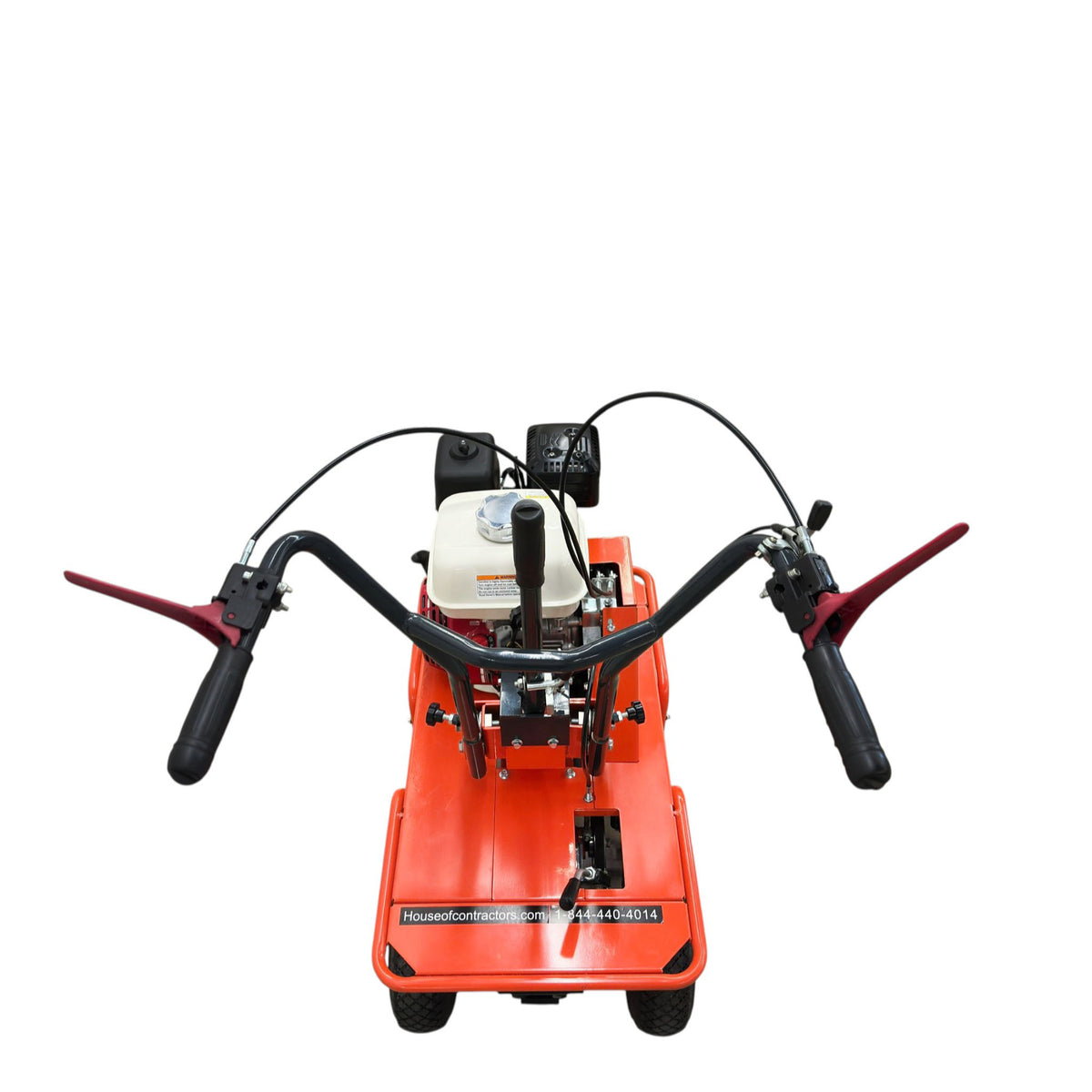 HOC HOCSC65 12 Inch Gasoline Sod Cutter | Honda GX200 6.5 HP | Recoil Start | 6-Position Cutting Depth | Self-Propelled Walk-Behind Sod Cutter