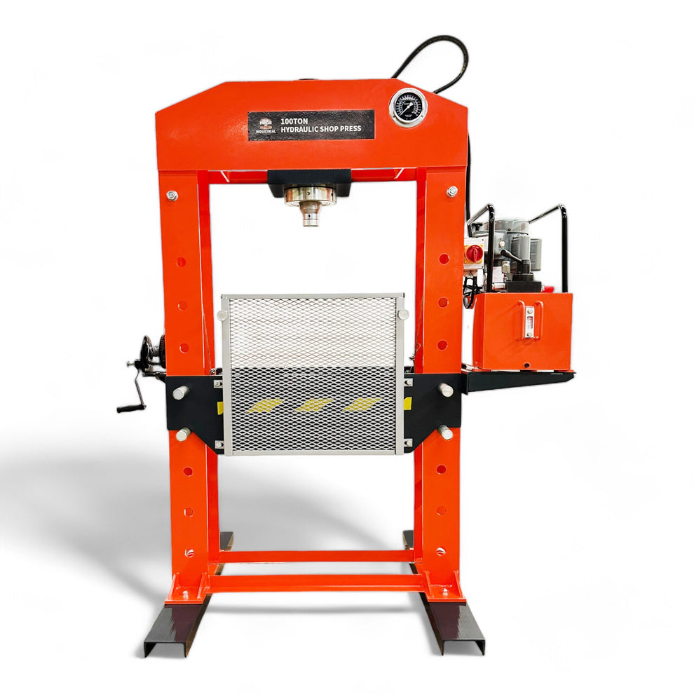 HOCSP100E 100 Ton Industrial Electric Shop Press — House Of Contractors ...