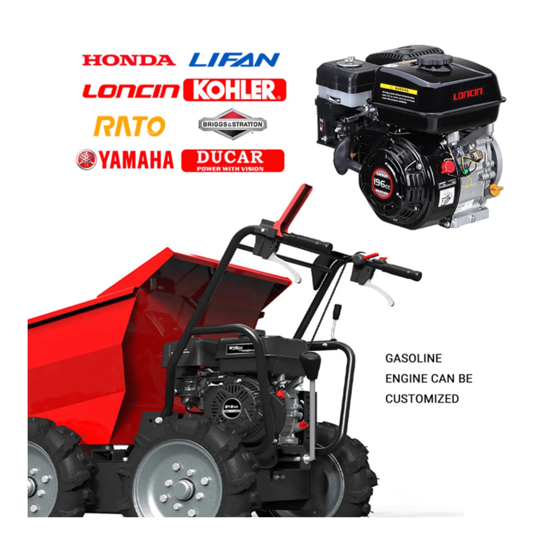HOCT30 4X4 Honda Wheelbarrow 300 kg (660 lb) Load Capacity