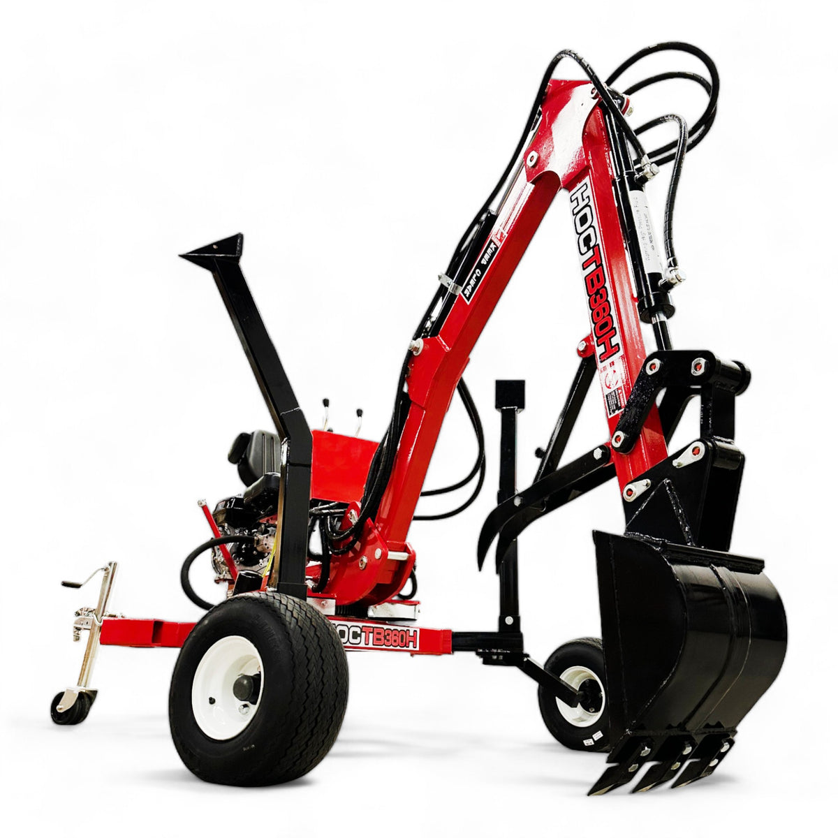 Backhoe 360 HOCTB360H 360 Degree Towable Backhoe – Honda GX270 9 HP, 7.5 ft Digging ...