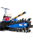 Hoctcr1500 honda gx390 zanja, profundidad de excavación de 25 pulgadas, 27 dientes de carburo de tungsteno, ajuste de profundidad de rotación