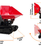 HOCXN800R180 Hydrostatic Rotational Track Dumper 800 kg (1763.70 lb) Load Capacity