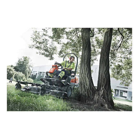 Husqvarna P525DX avec tondeuse à rayon de braquage zéro cabine 25 CV Kubota D1105 Kanzaki KTM23