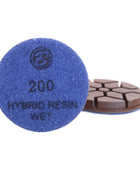 Outils diamantés à liant résine standard et hybride Bartell pour le polissage