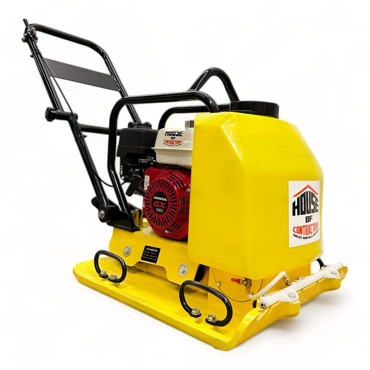 Compactor Wheel Kits HZR120 PRO 21 Inch Honda GX160 Plate Compactor + Wheel Kit + Water Kit ...
