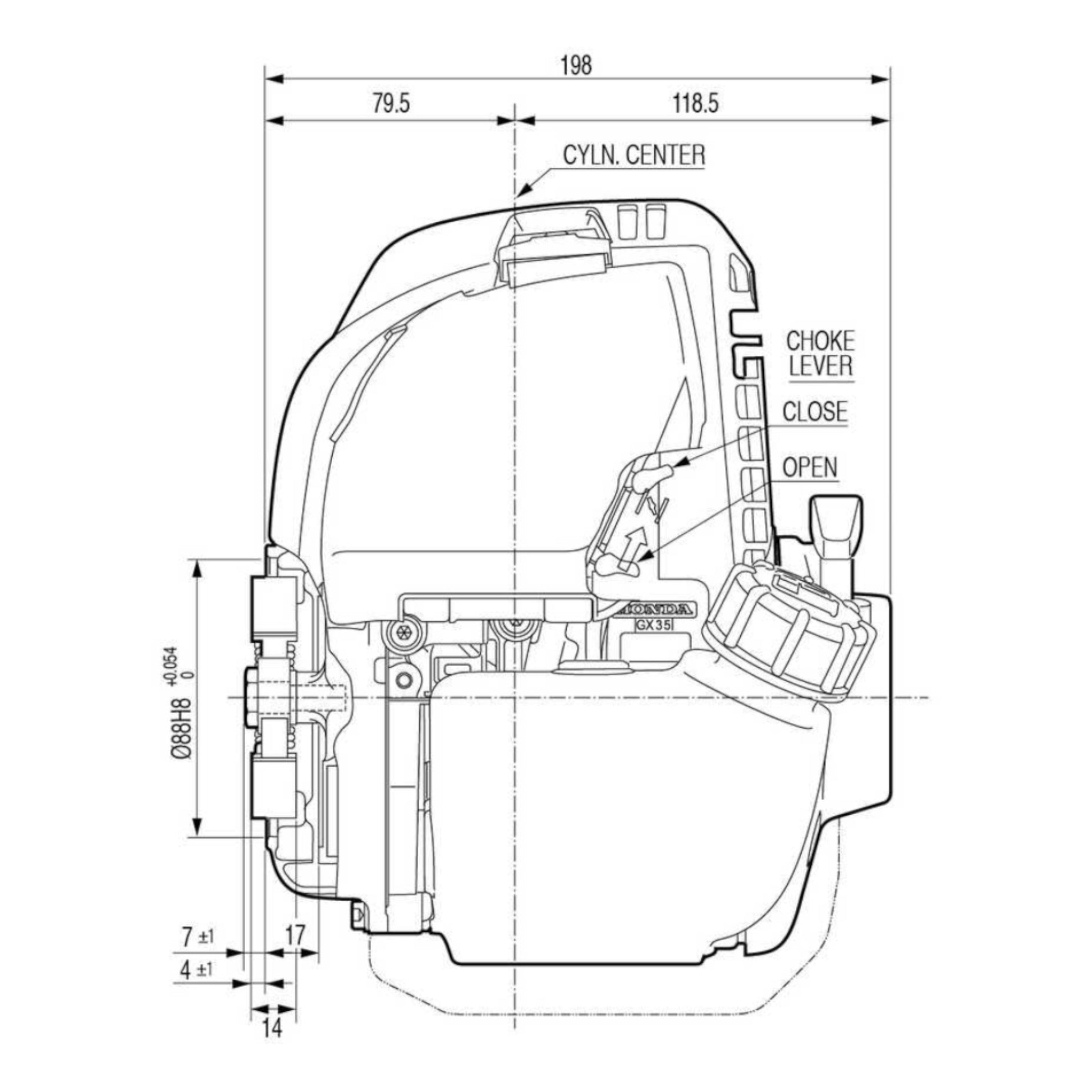 Honda GX35 1.3 HP Engine