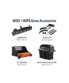 Husqvarna MZ61 ROPS Zero-Turn Mower 24 HP Kawasaki FR Series 61'' Fabricated Deck ZT3100