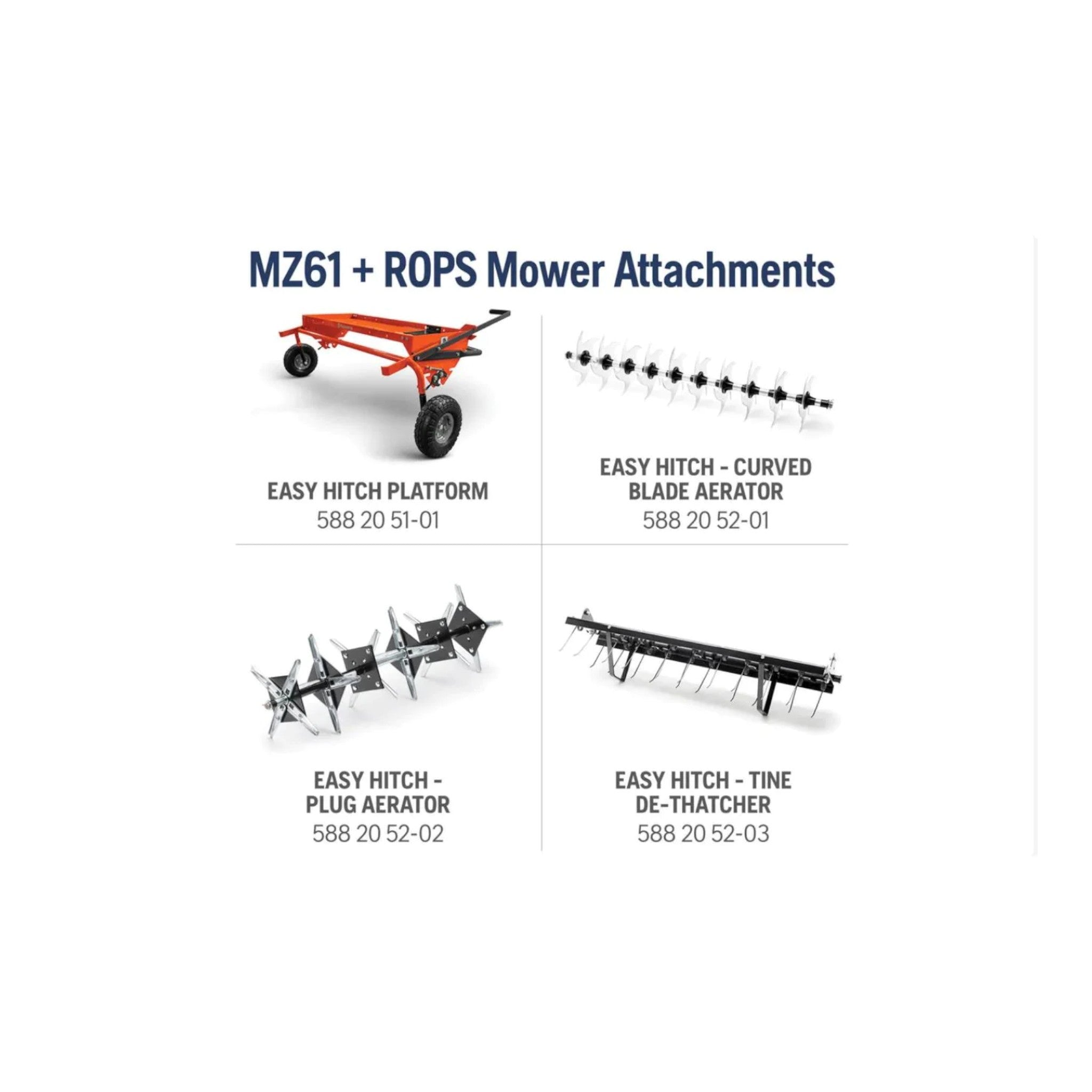 Husqvarna MZ61 ROPS Zero-Turn Mower 24 HP Kawasaki FR Series 61