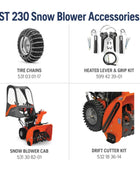 Husqvarna ST230住宅吹雪机