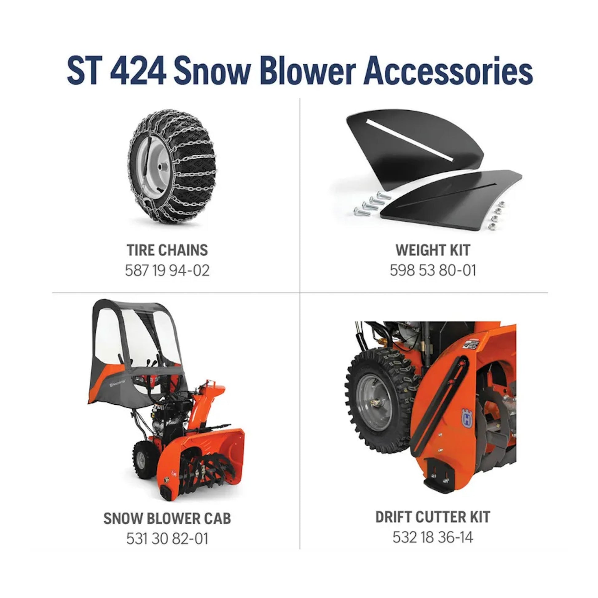 Husqvarna ST424 Professional Snow Blowers