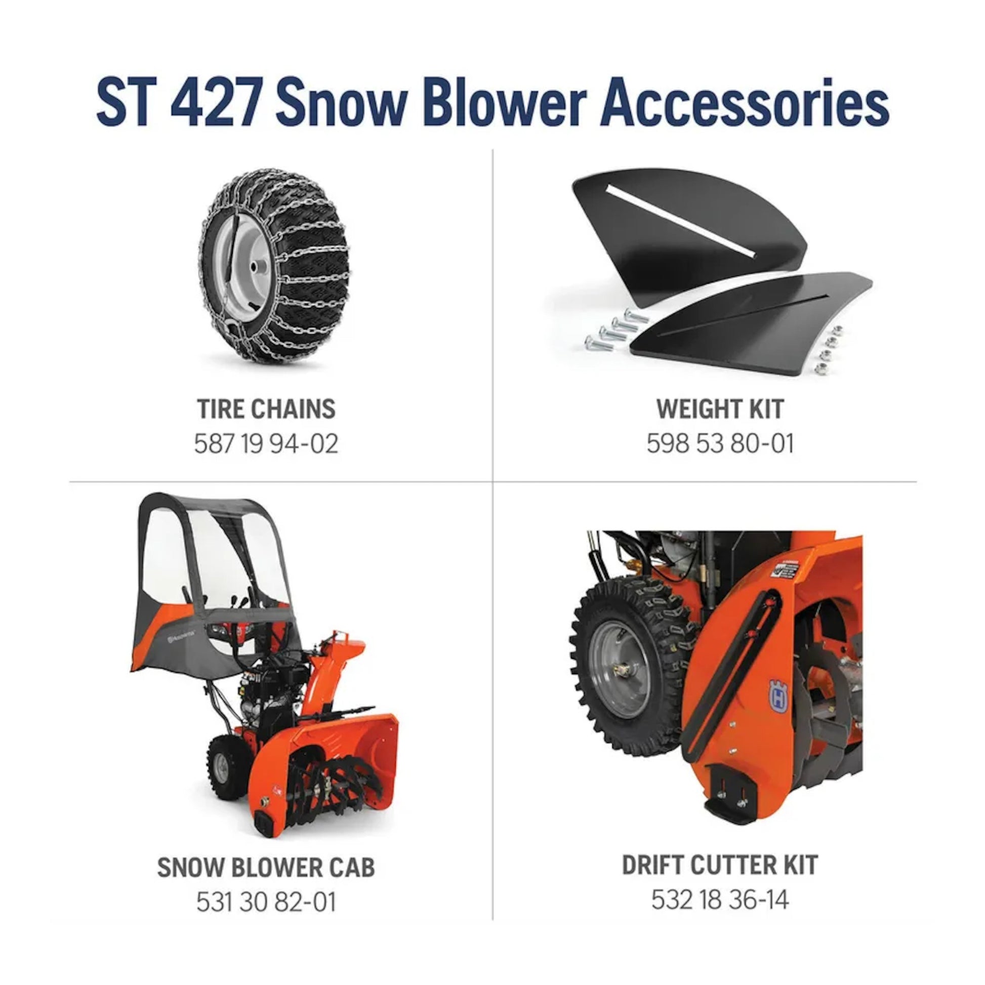 Husqvarna ST427 Professional Snow Blowers