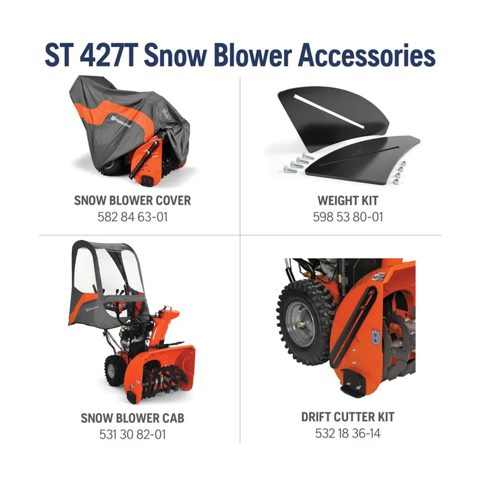Husqvarna ST427T Professional Snow Blowers